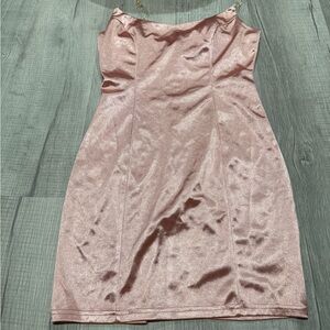 AKIRA Shimmering Pink Mini Dress